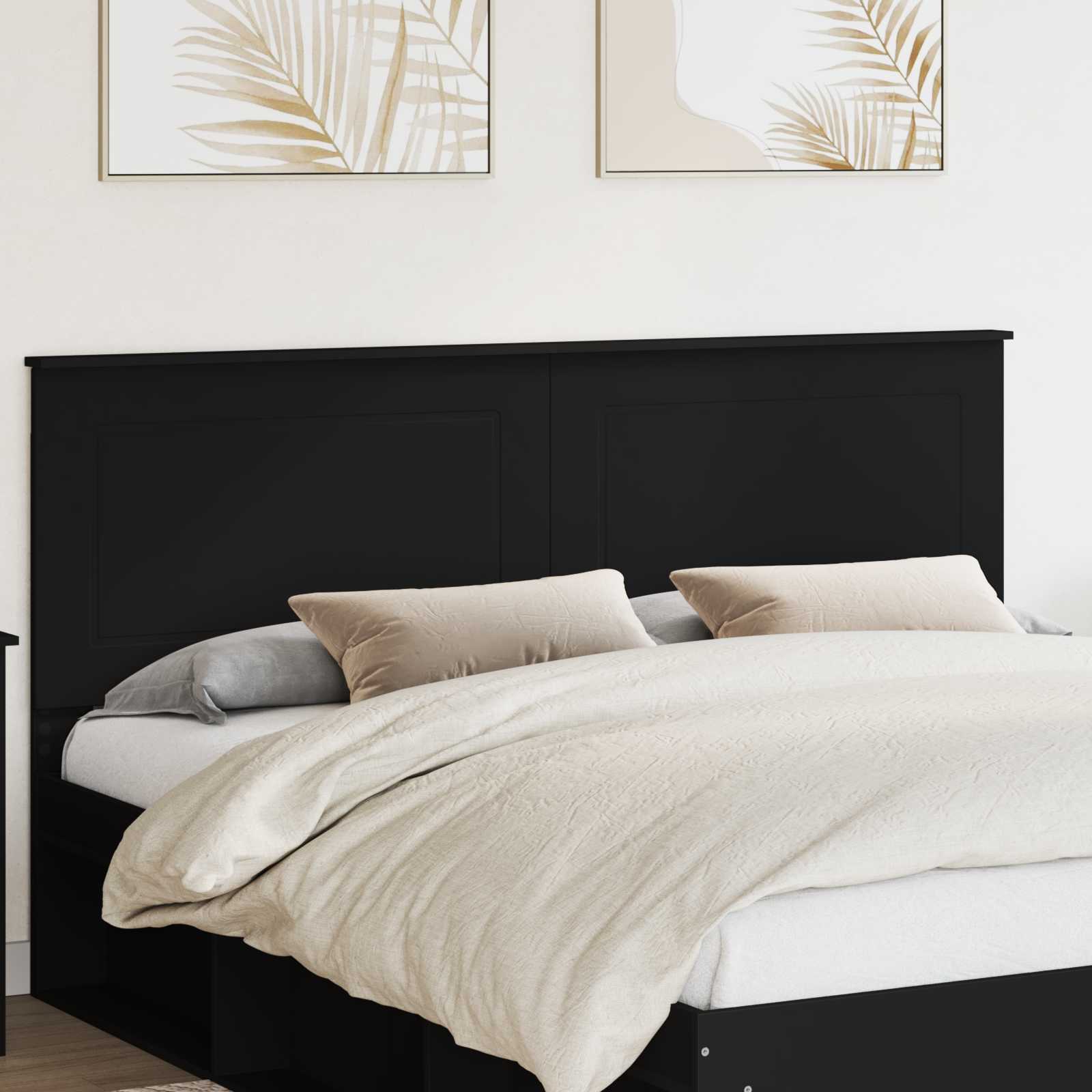 Čelo Postele Černý Dub 100 Cm Dřevěný Materiál