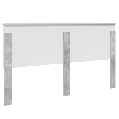 Čelo Postele Betonově Šedá 100 Cm Dřevěný Materiál