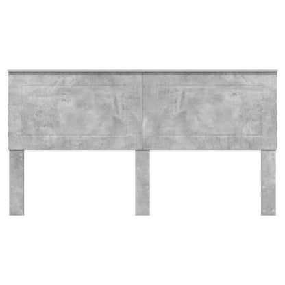 Čelo Postele Betonově Šedá 100 Cm Dřevěný Materiál