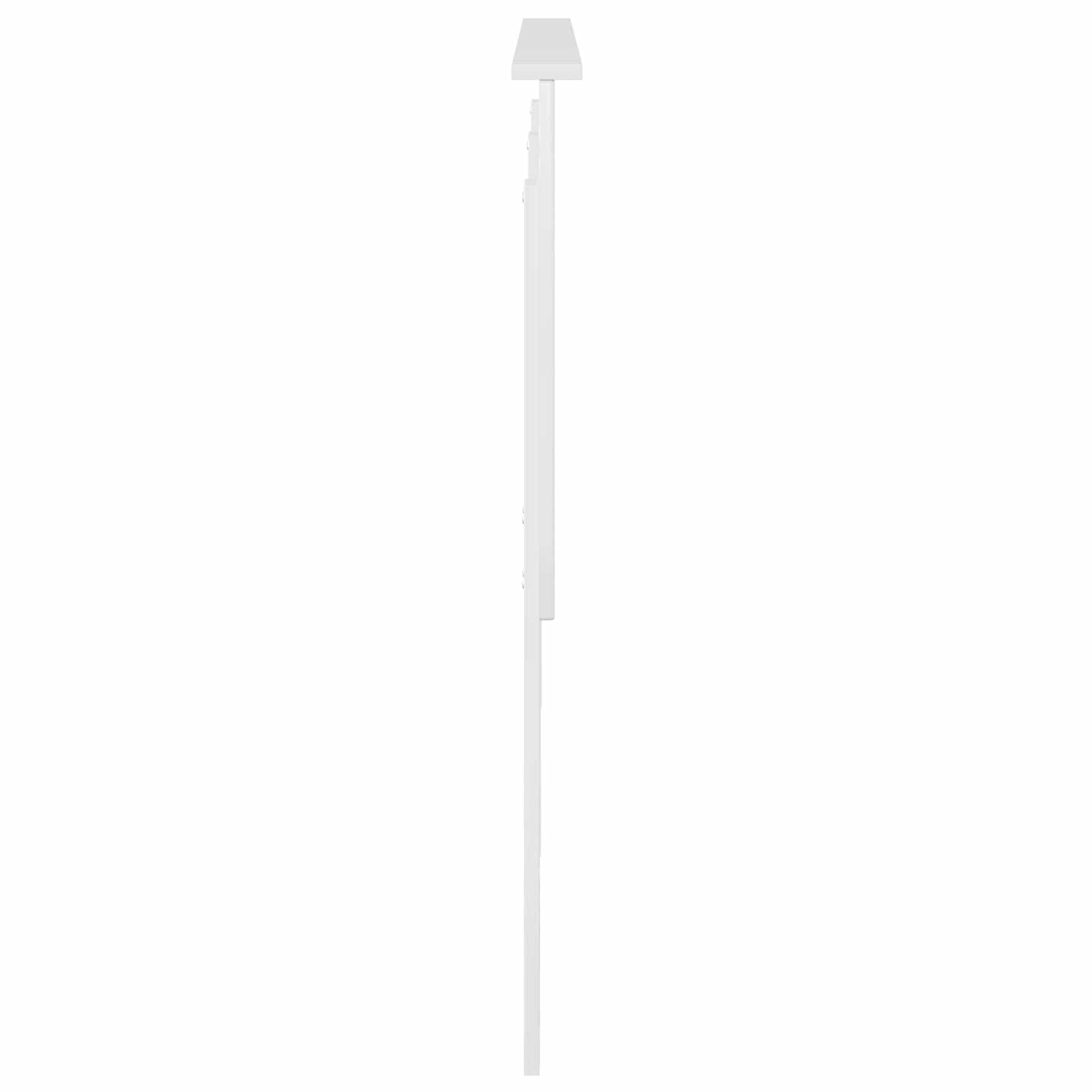 Čelo Postele Lesklá Bílá 100 Cm Dřevěný Materiál