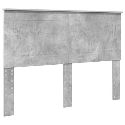 Čelo Postele Betonově Šedá 100 Cm Dřevěný Materiál
