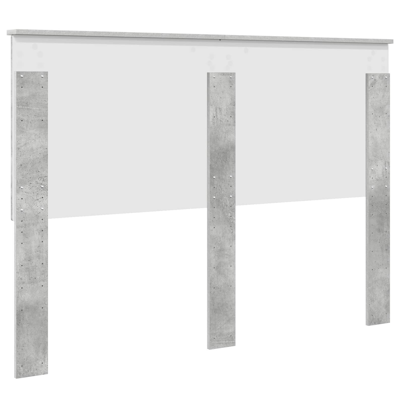 Čelo Postele Betonově Šedá 100 Cm Dřevěný Materiál