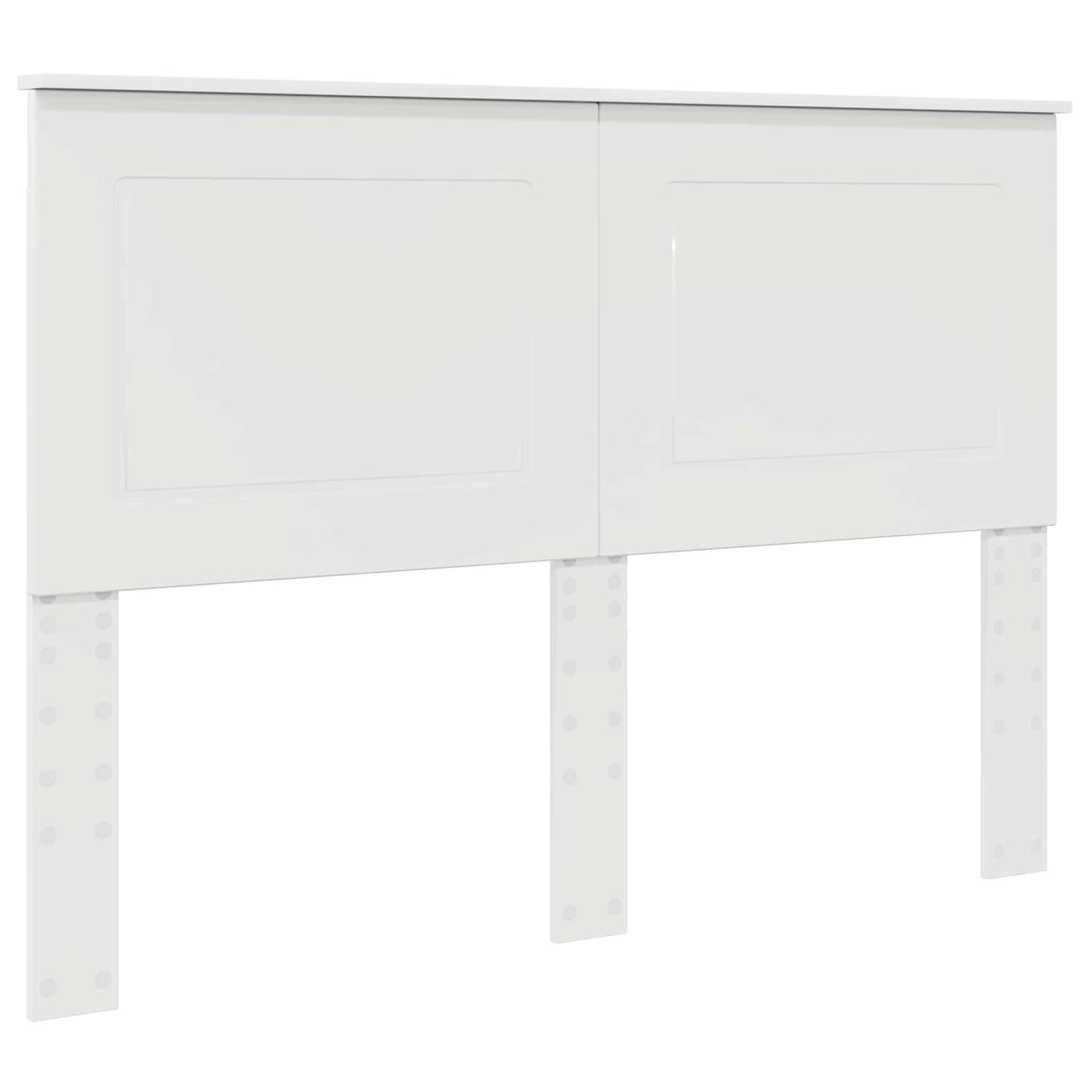 Čelo Postele Lesklá Bílá 100 Cm Dřevěný Materiál