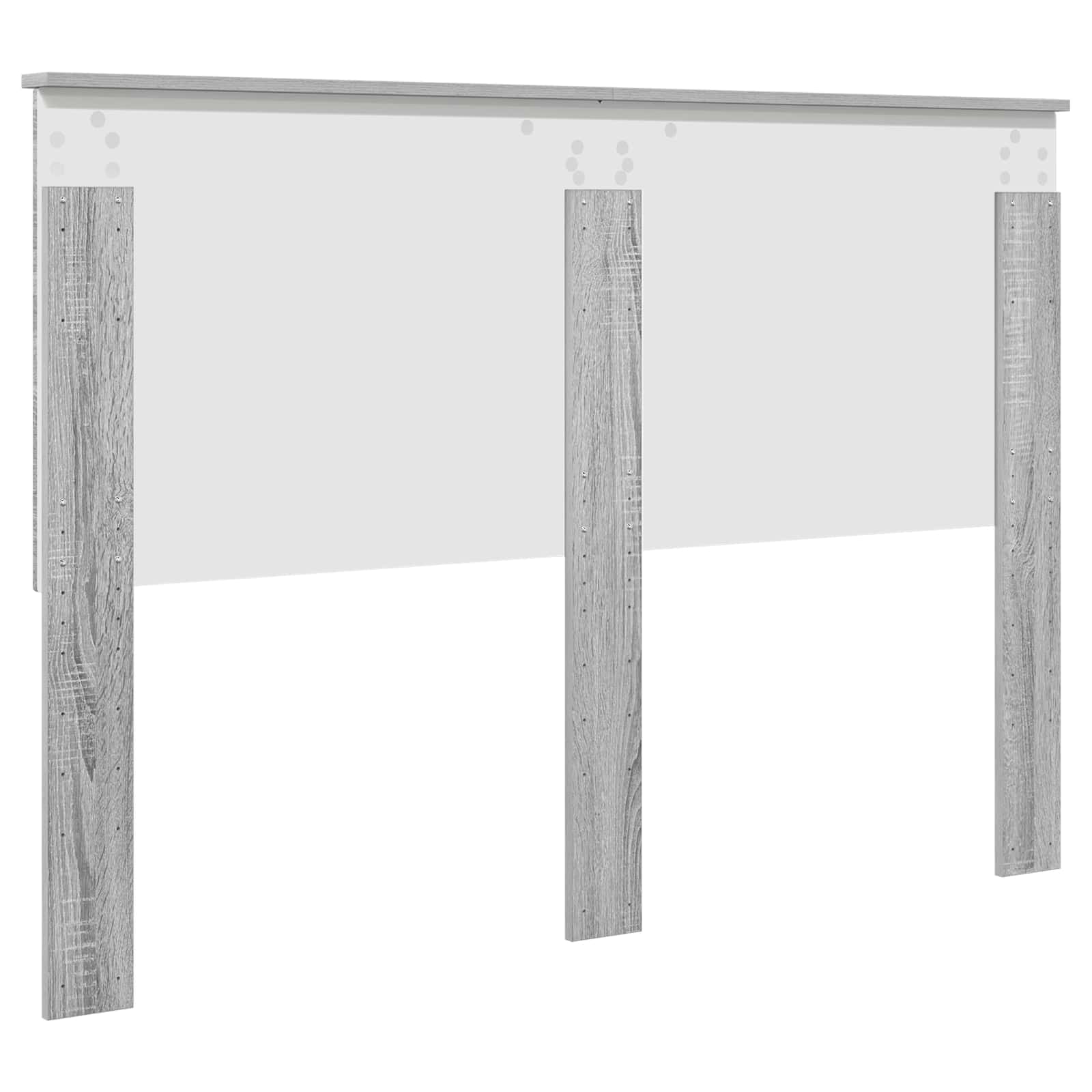 Čelo Postele Šedá Sonoma 100 Cm Dřevěný Materiál