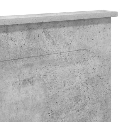 Čelo Postele Betonově Šedá 100 Cm Dřevěný Materiál
