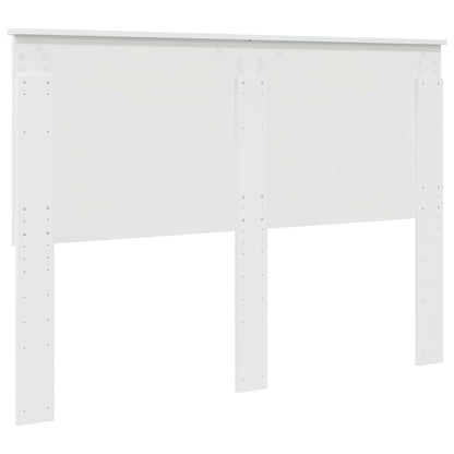Čelo Postele Lesklá Bílá 100 Cm Dřevěný Materiál