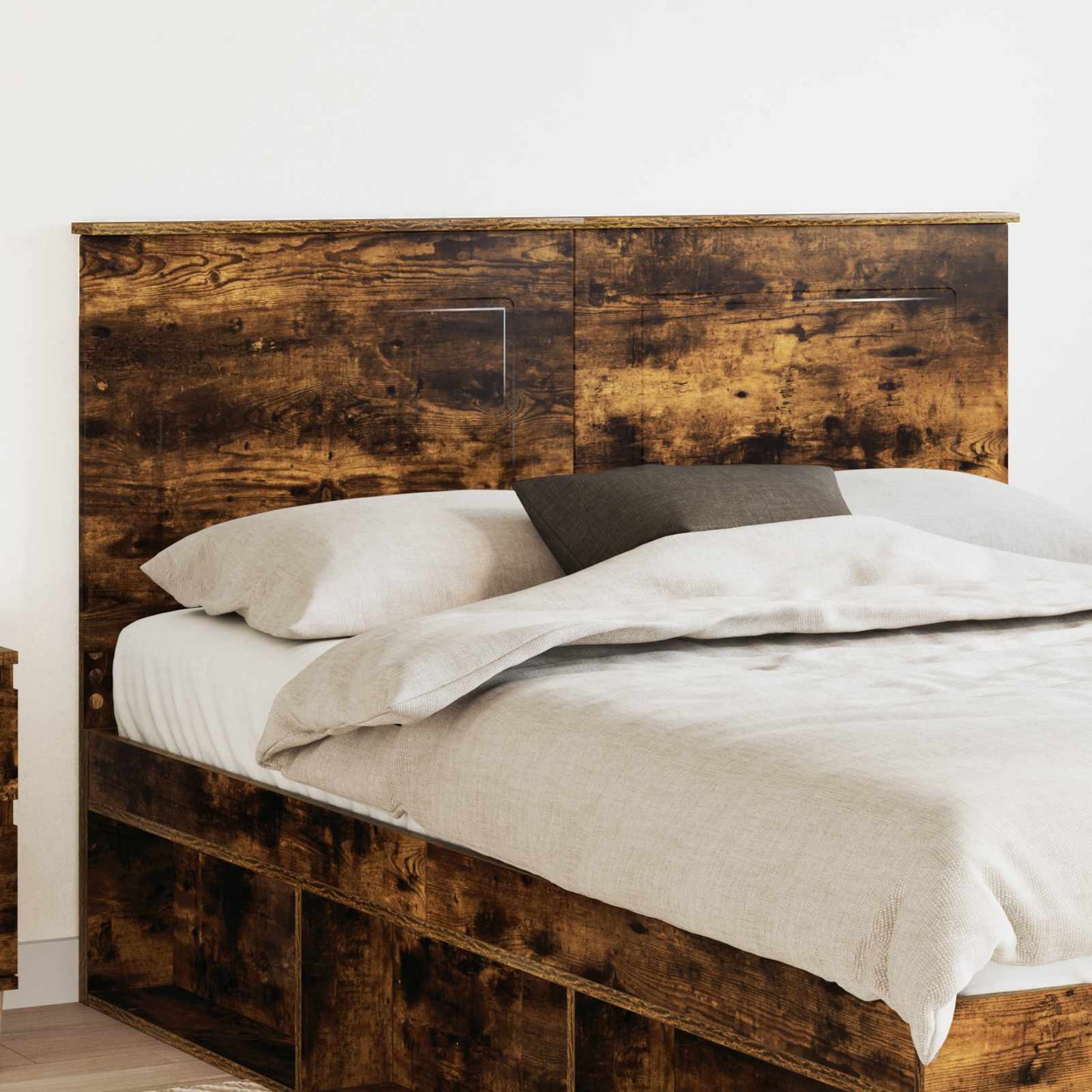 Čelo Postele Uzený Dub 100 Cm Dřevěný Materiál