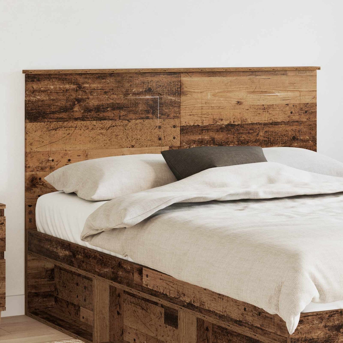 Čelo Postele Staré Dřevo 100 Cm Dřevěný Materiál