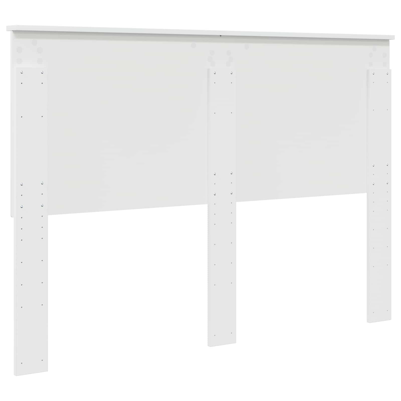 Čelo Postele Lesklá Bílá 100 Cm Dřevěný Materiál