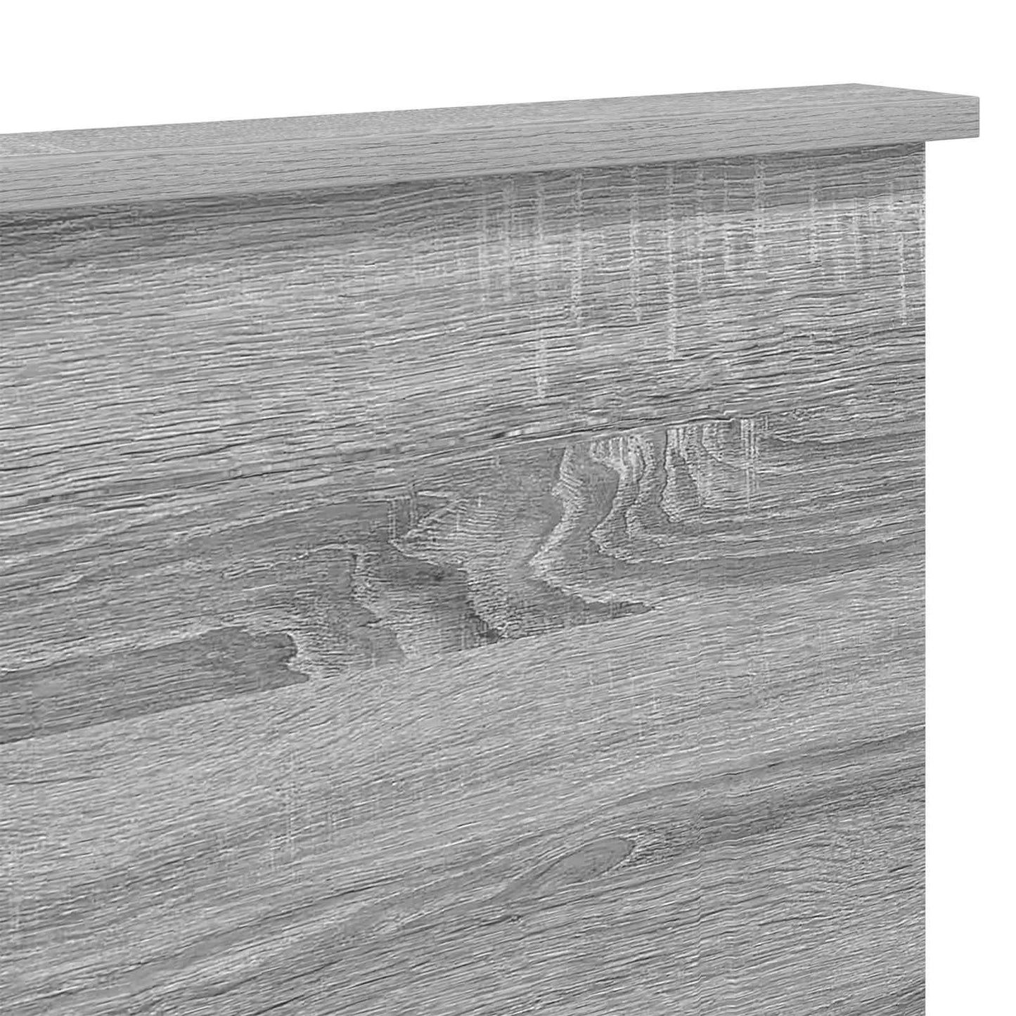 Čelo Postele Šedá Sonoma 100 Cm Dřevěný Materiál