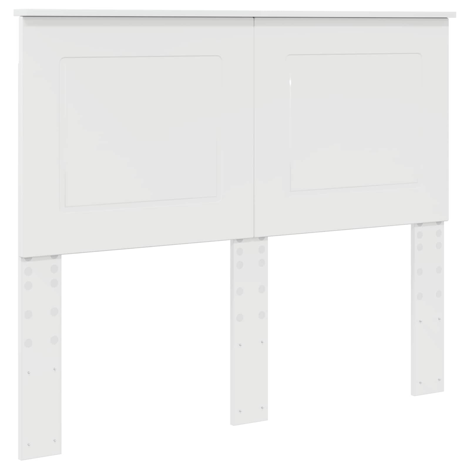 Čelo Postele Lesklá Bílá 100 Cm Dřevěný Materiál