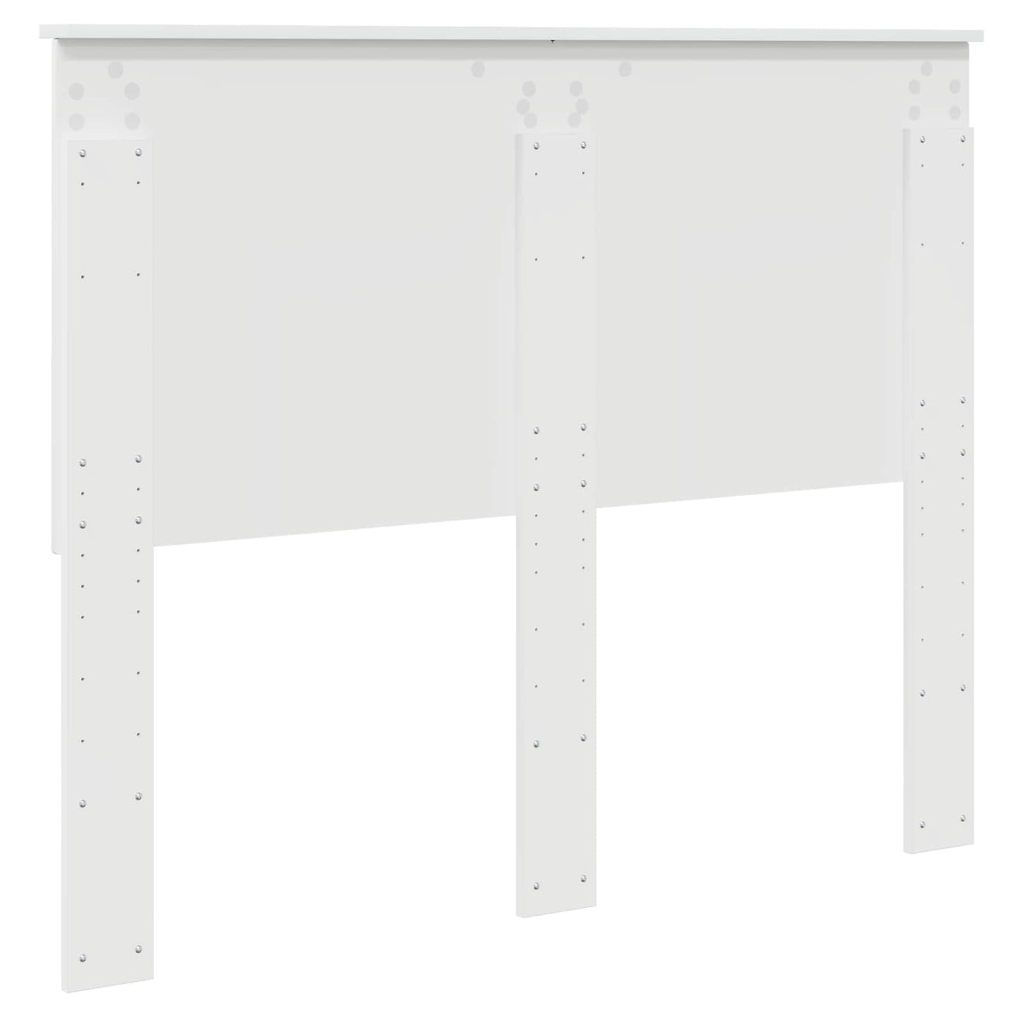 Čelo Postele Lesklá Bílá 100 Cm Dřevěný Materiál