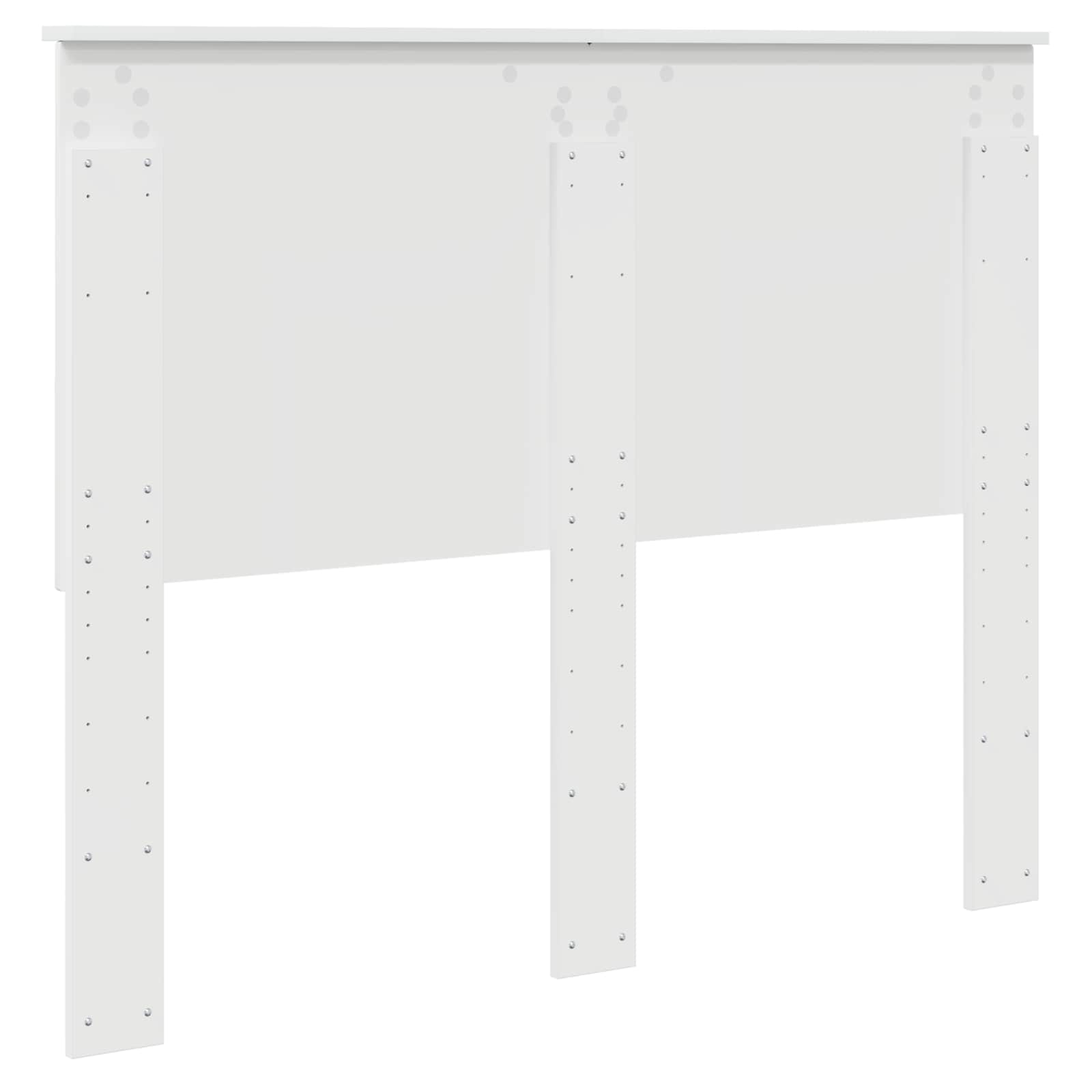 Čelo Postele Lesklá Bílá 100 Cm Dřevěný Materiál
