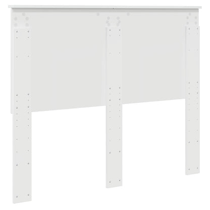 Čelo Postele Lesklá Bílá 100 Cm Dřevěný Materiál