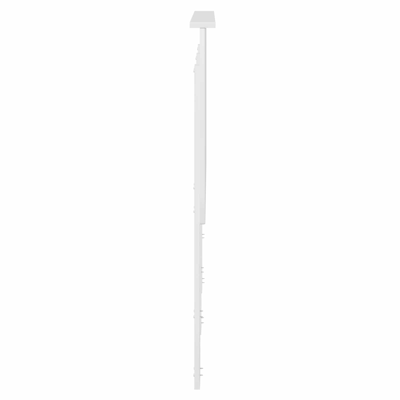 Čelo Postele Lesklá Bílá 100 Cm Dřevěný Materiál