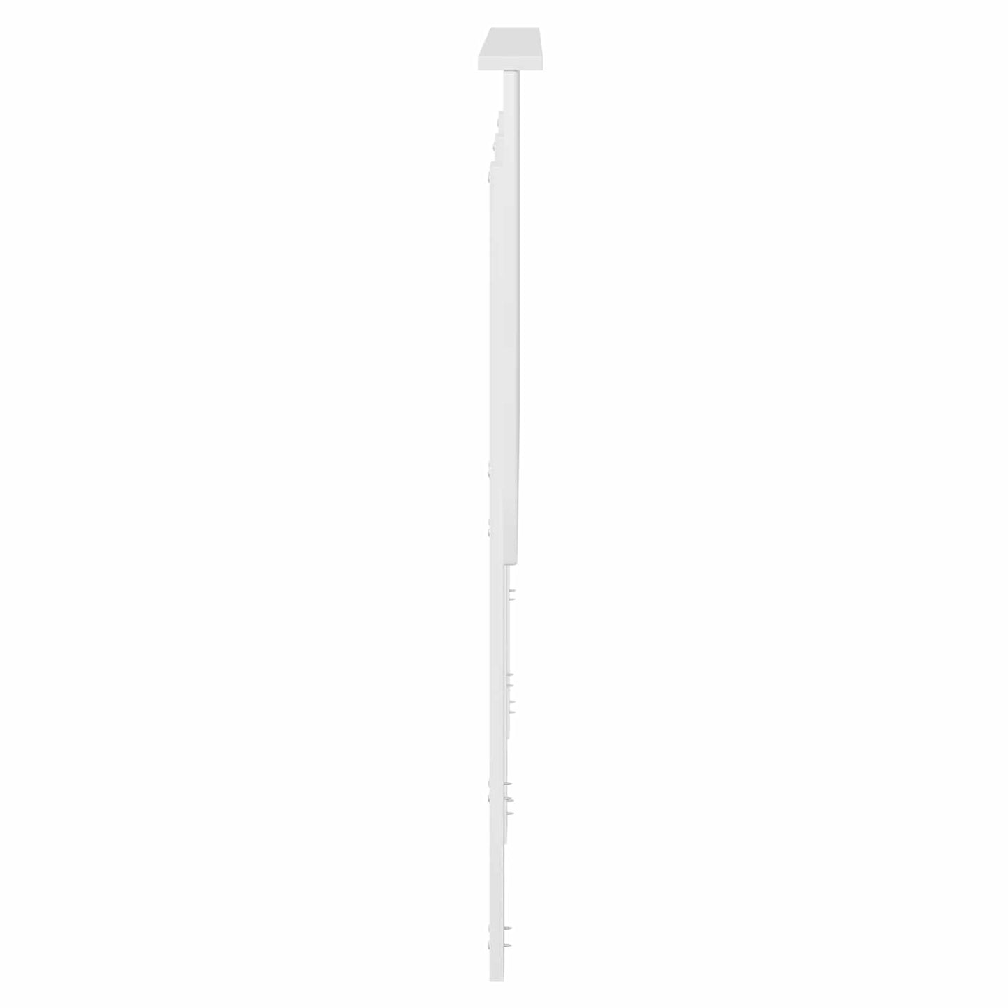 Čelo Postele Lesklá Bílá 100 Cm Dřevěný Materiál