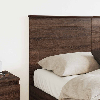Čelo Postele Hnědý Dub 100 Cm Dřevěný Materiál