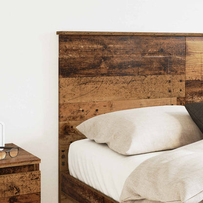 Čelo Postele Staré Dřevo 100 Cm Dřevěný Materiál