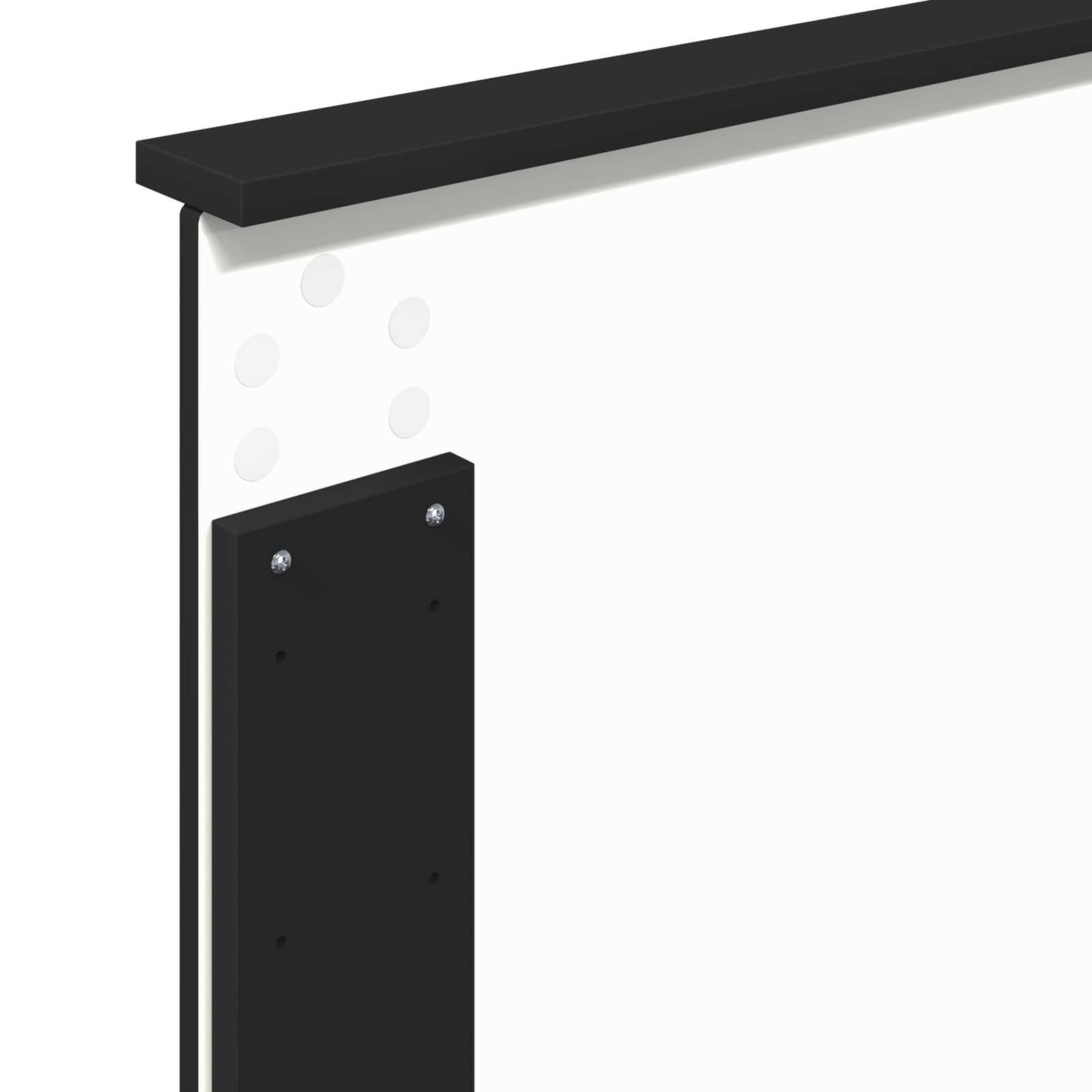 Čelo Postele Černý Dub 100 Cm Dřevěný Materiál