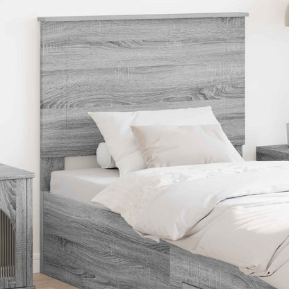 Čelo Postele Šedá Sonoma 100 Cm Dřevěný Materiál