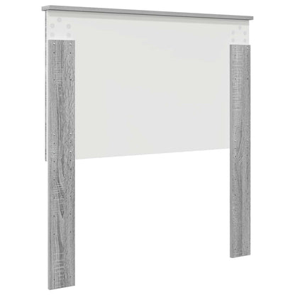 Čelo Postele Šedá Sonoma 100 Cm Dřevěný Materiál