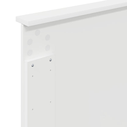 Čelo Postele Bílý 100 Cm Dřevěný Materiál