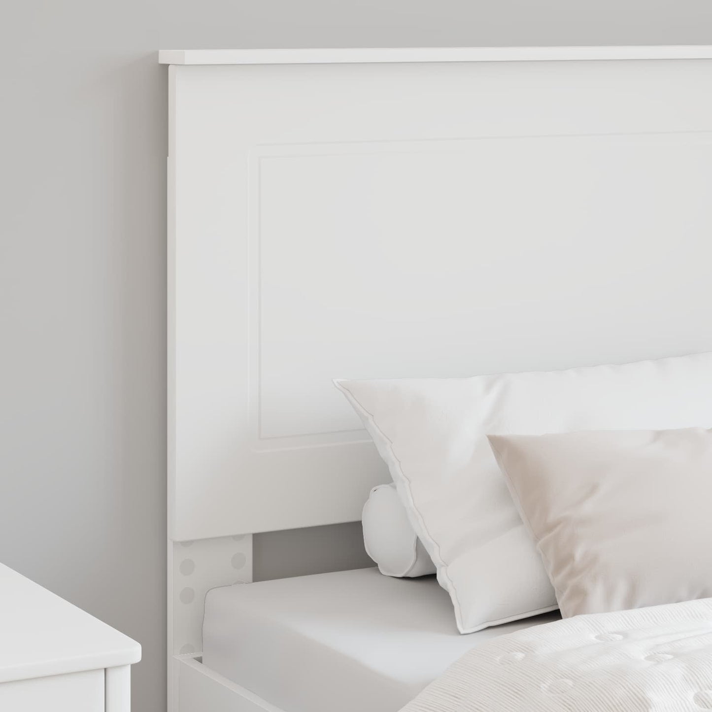 Čelo Postele Bílý 100 Cm Dřevěný Materiál