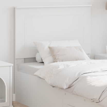 Čelo Postele Bílý 100 Cm Dřevěný Materiál