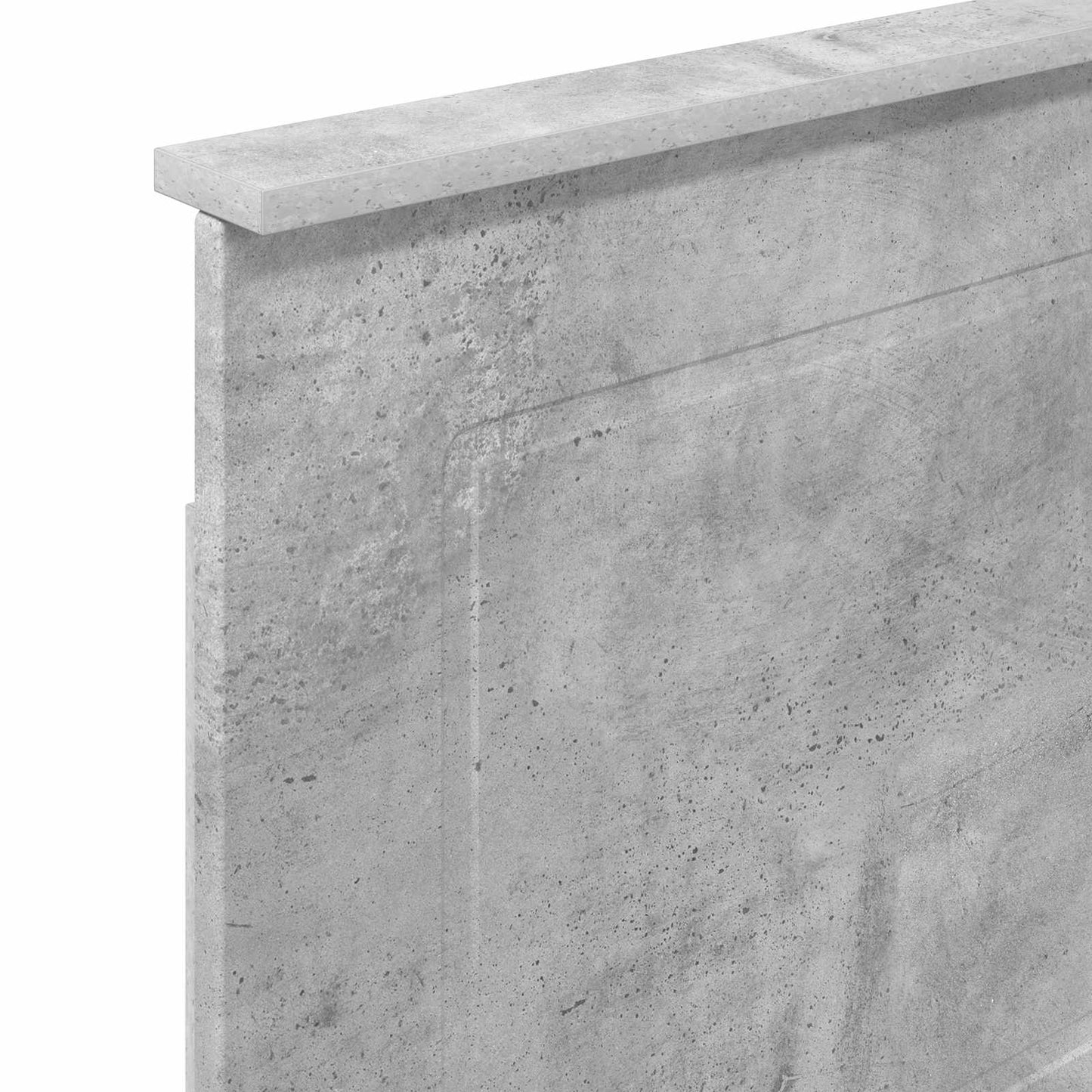 Čelo Postele Betonově Šedá 100 Cm Dřevěný Materiál