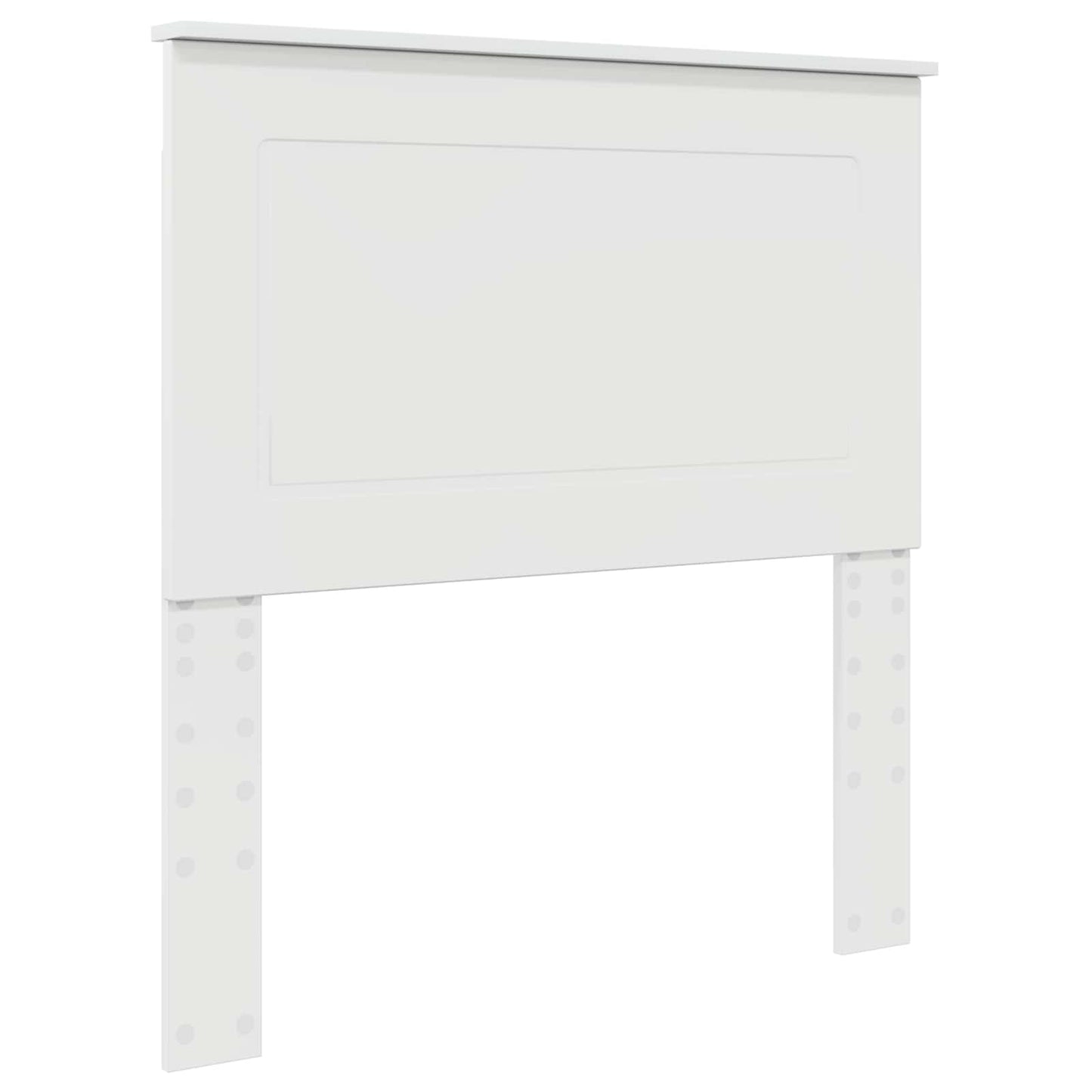 Čelo Postele Lesklá Bílá 100 Cm Dřevěný Materiál
