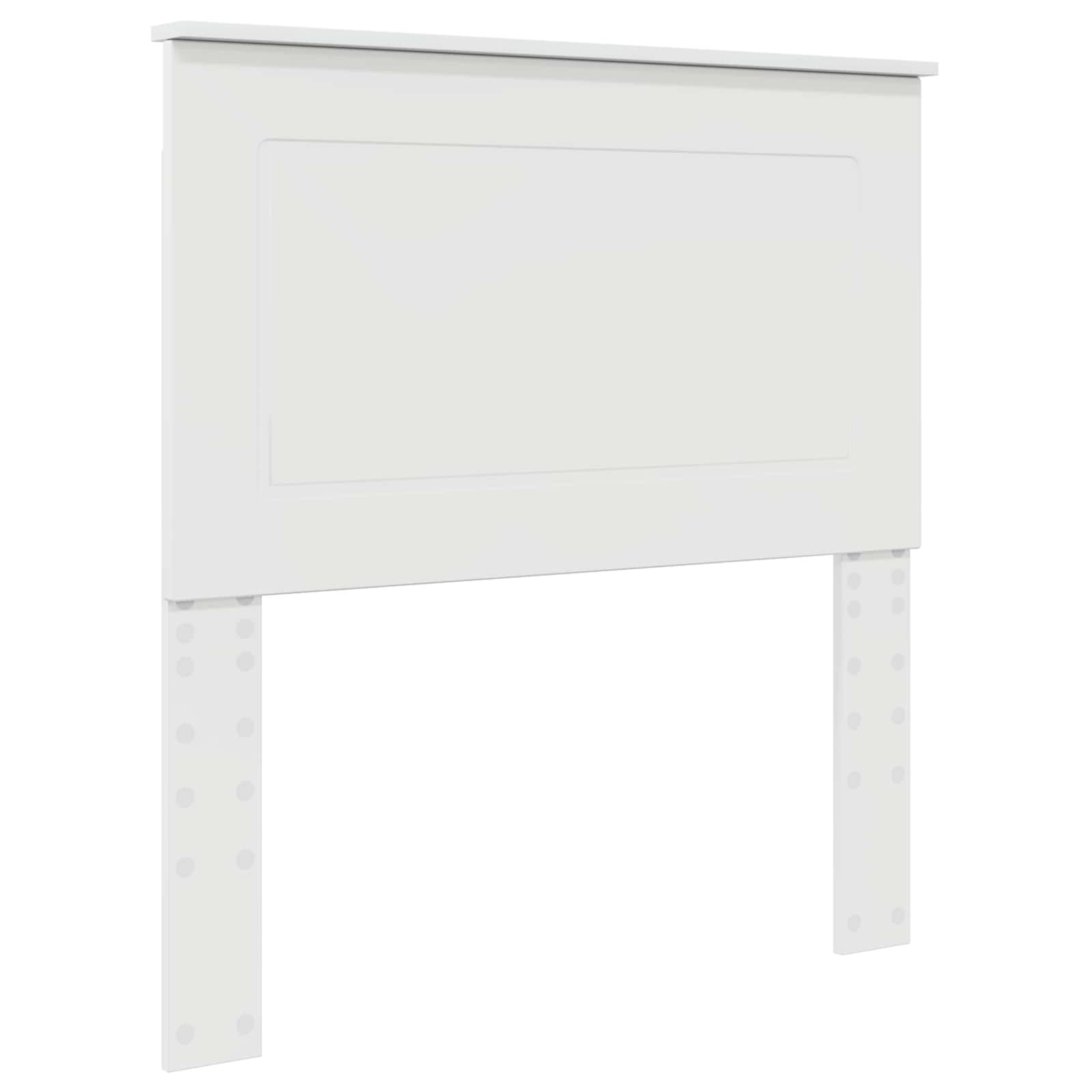 Čelo Postele Lesklá Bílá 100 Cm Dřevěný Materiál
