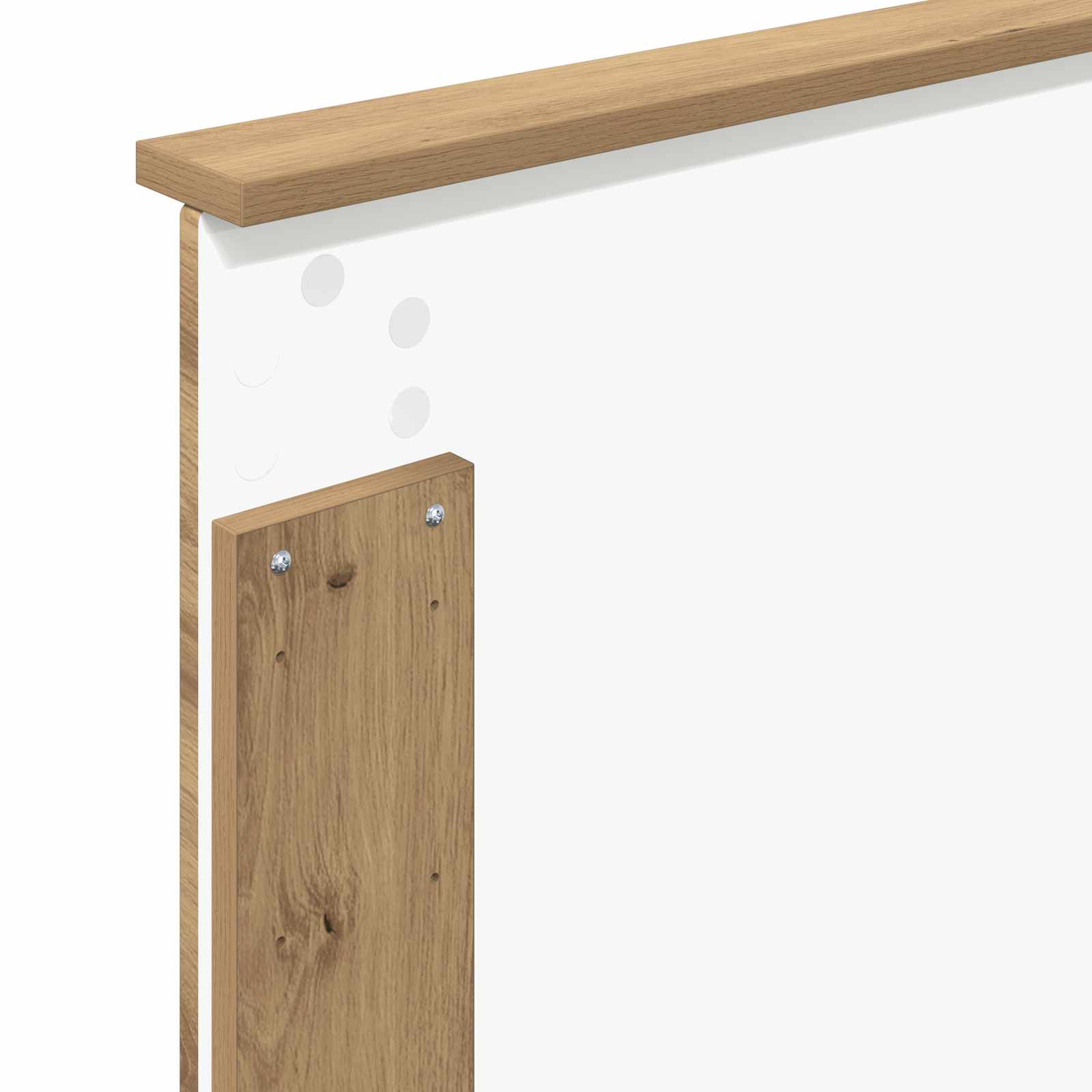 Čelo Postele Řemeslný Dub Dřevěný Materiál