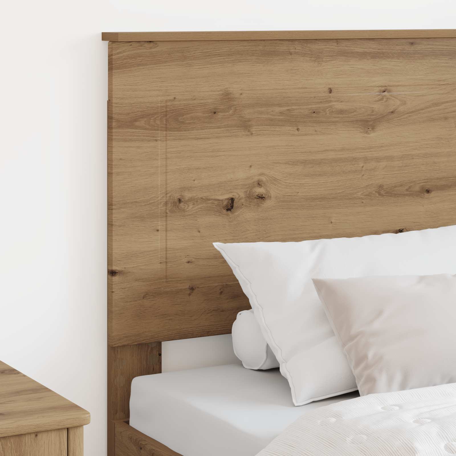 Čelo Postele Řemeslný Dub Dřevěný Materiál