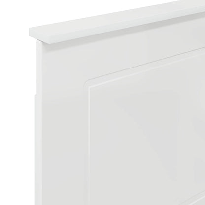 Čelo Postele Lesklá Bílá 100 Cm Dřevěný Materiál