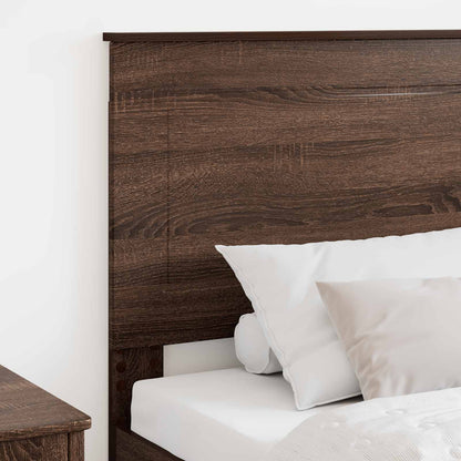 Čelo Postele Hnědý Dub 100 Cm Dřevěný Materiál