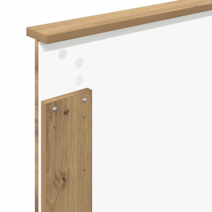 Čelo Postele Řemeslný Dub Dřevěný Materiál
