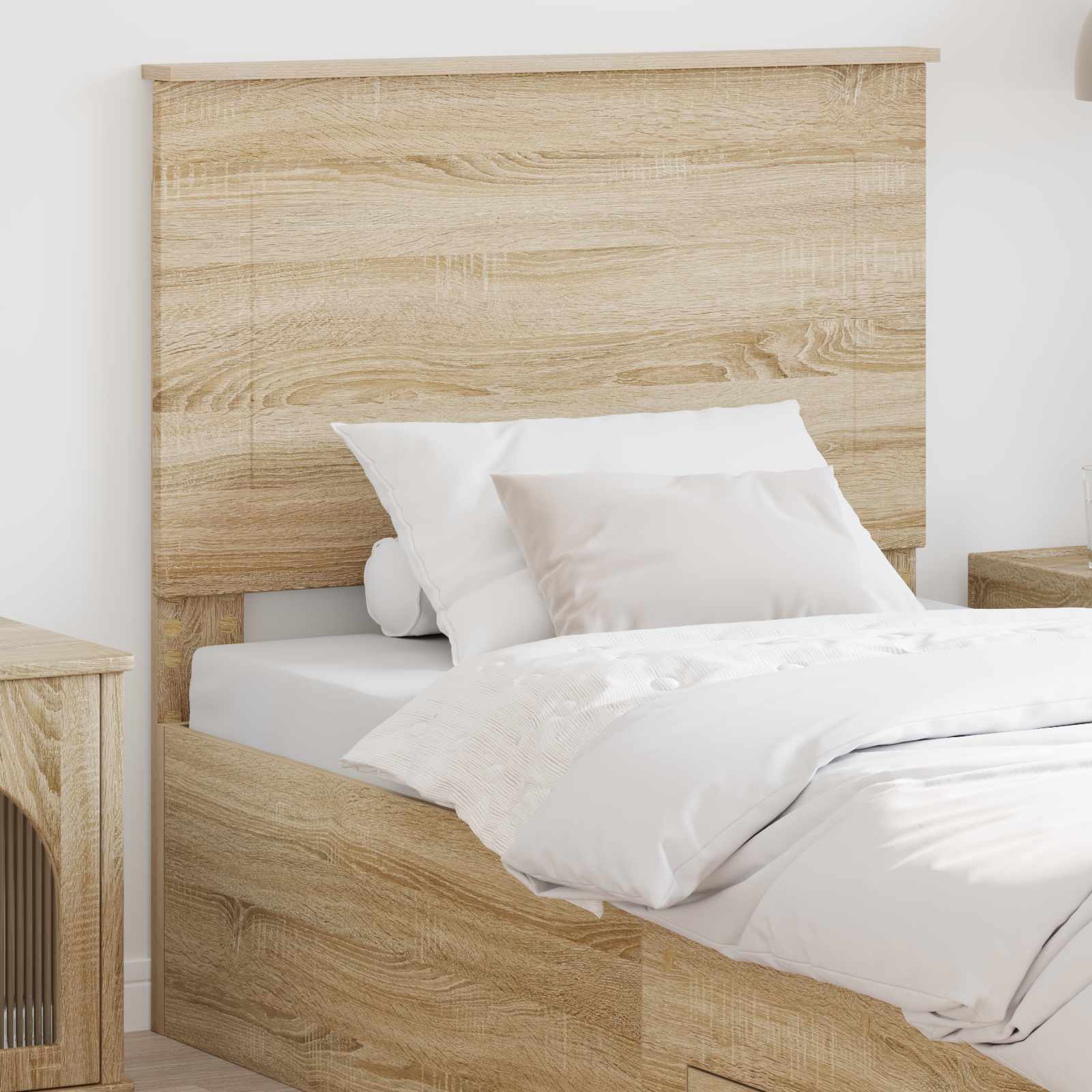 Čelo Postele Sonoma Dub 100 Cm Dřevěný Materiál