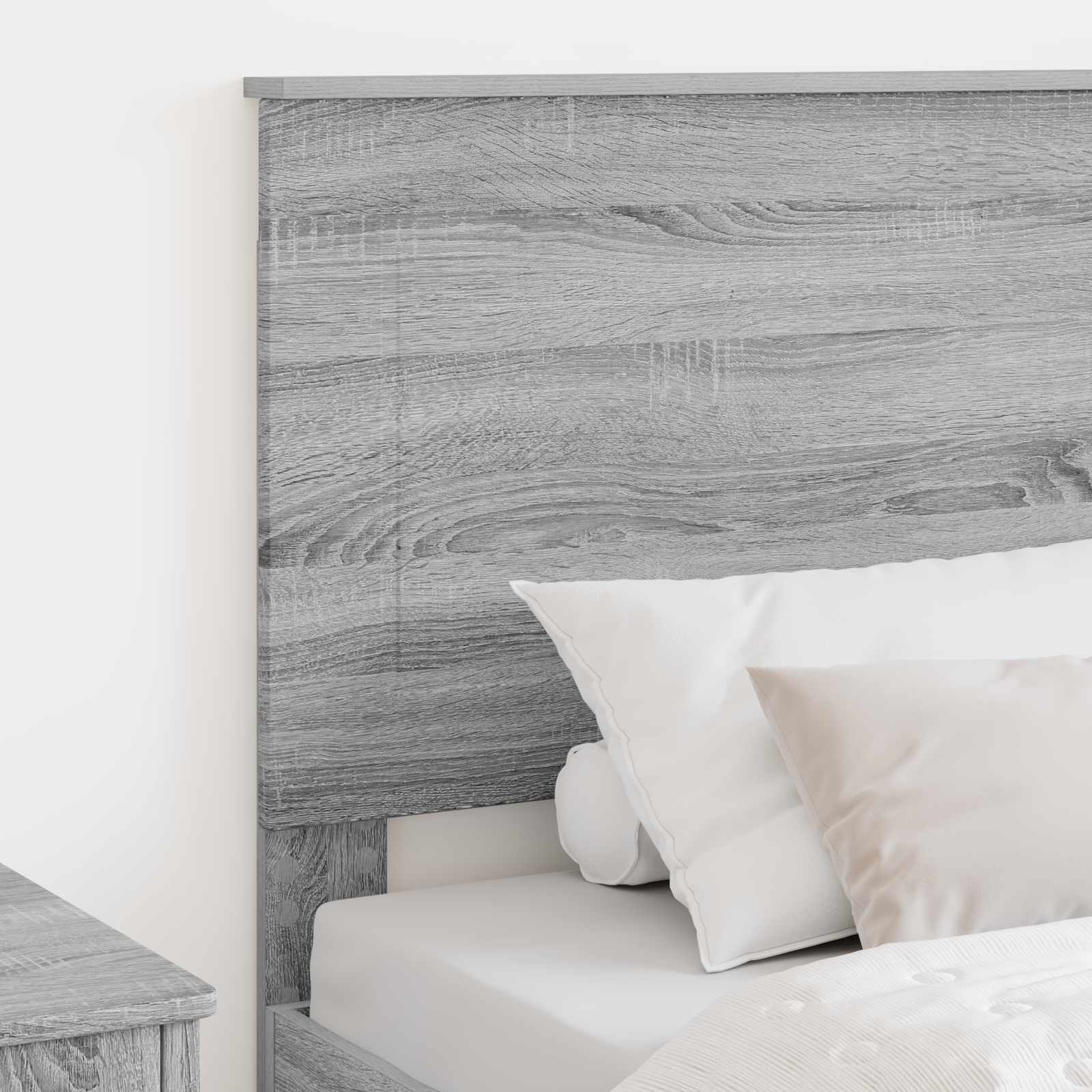 Čelo Postele Šedá Sonoma 100 Cm Dřevěný Materiál