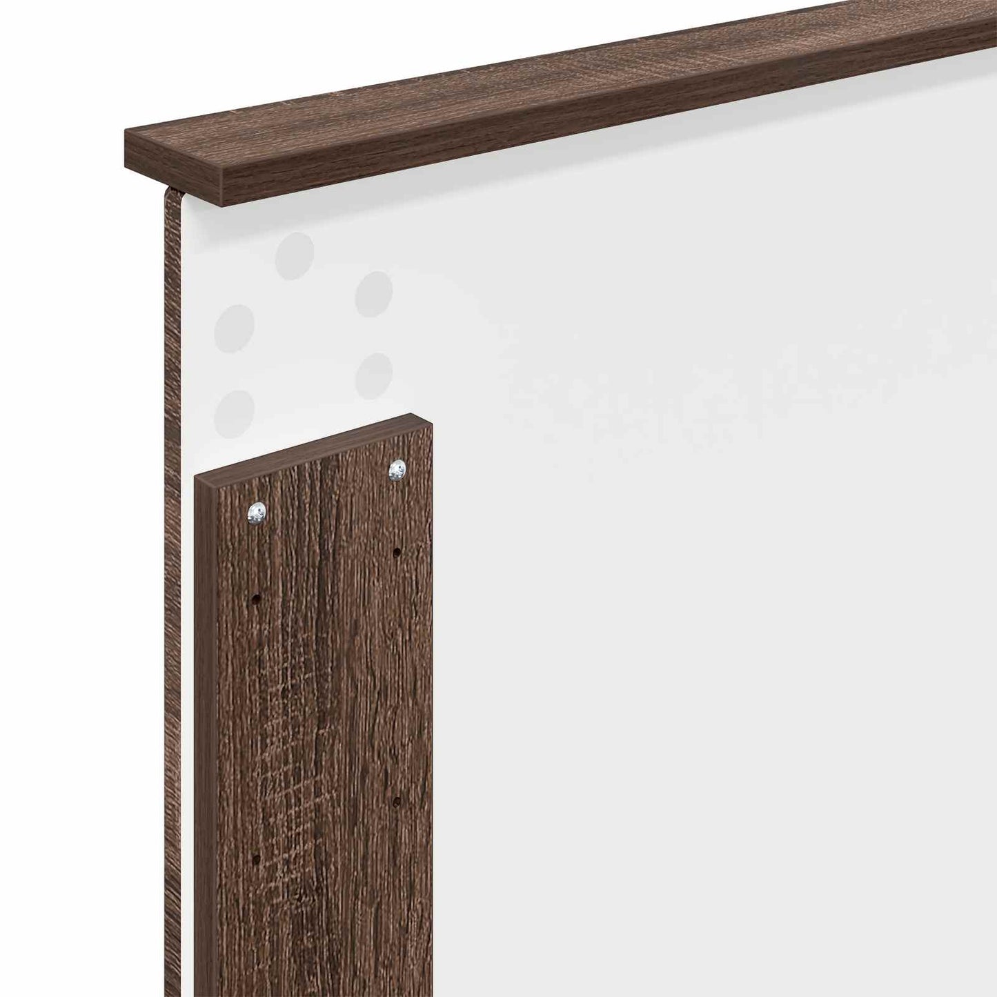 Čelo Postele Hnědý Dub 100 Cm Dřevěný Materiál