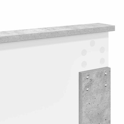 Čelo Postele Betonově Šedá Kompozitní Dřevo