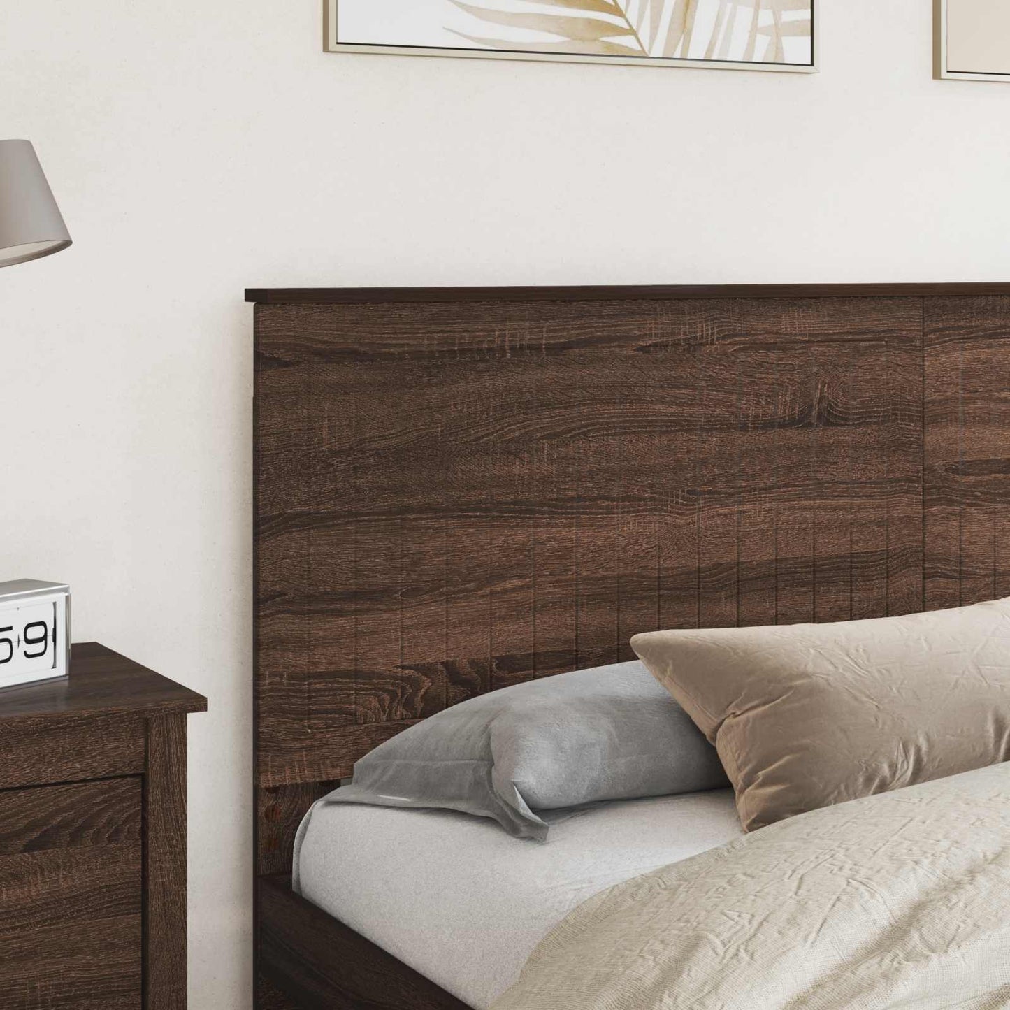 Čelo Postele Hnědý Dub Kompozitní Dřevo