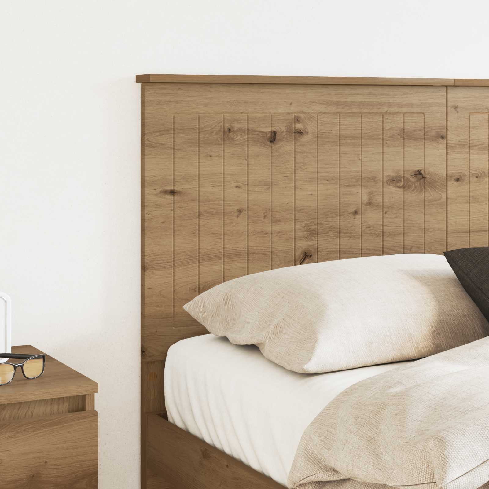Čelo Postele Artisanový Dub Kompozitní Dřevo