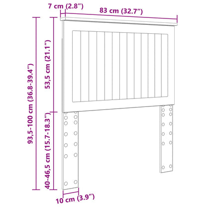 Čelo Postele Staré Dřevo Kompozitní Dřevo