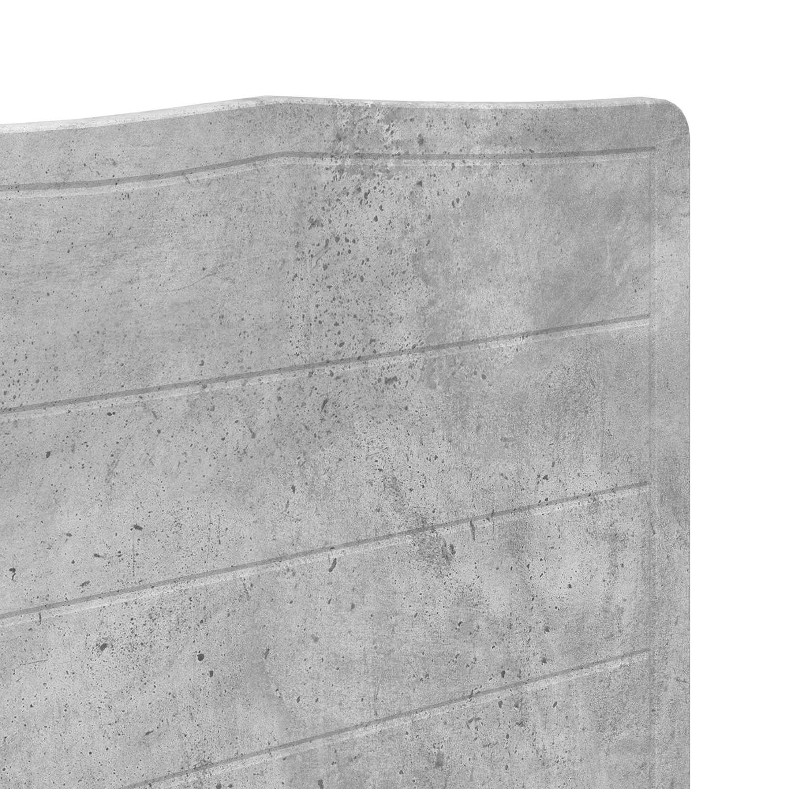 Čelo Postele Betonově Šedá Kompozitní Dřevo