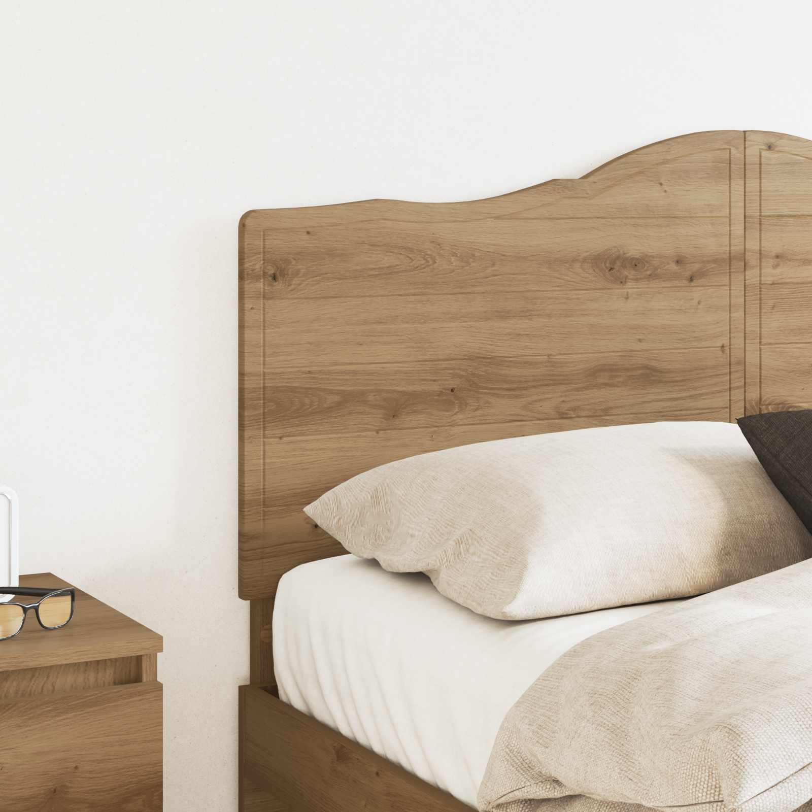 Čelo Postele Artisanový Dub Kompozitní Dřevo