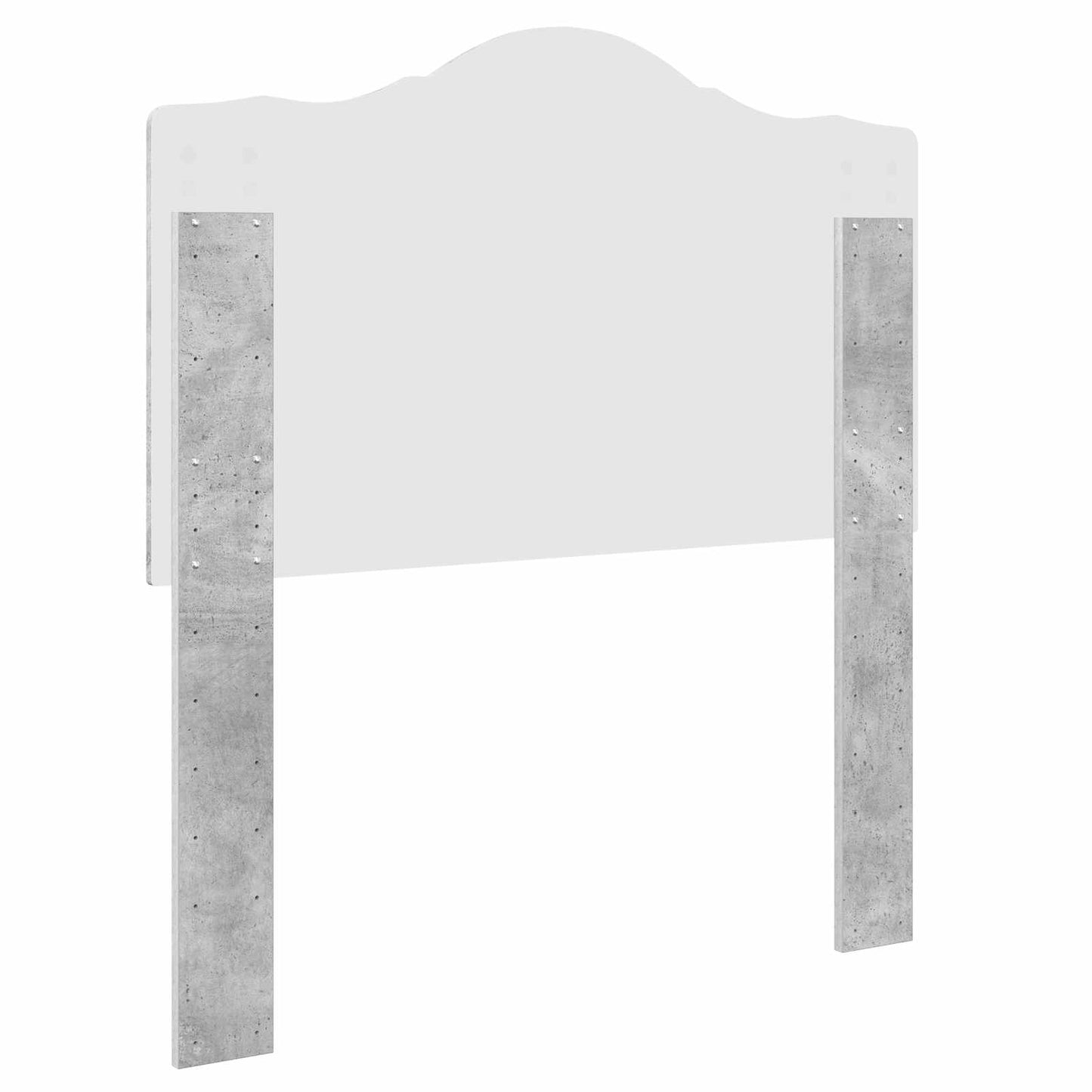 Čelo Postele Betonově Šedá Kompozitní Dřevo