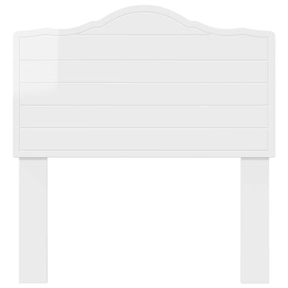 Čelo Postele Lesklá Bílá Kompozitní Dřevo