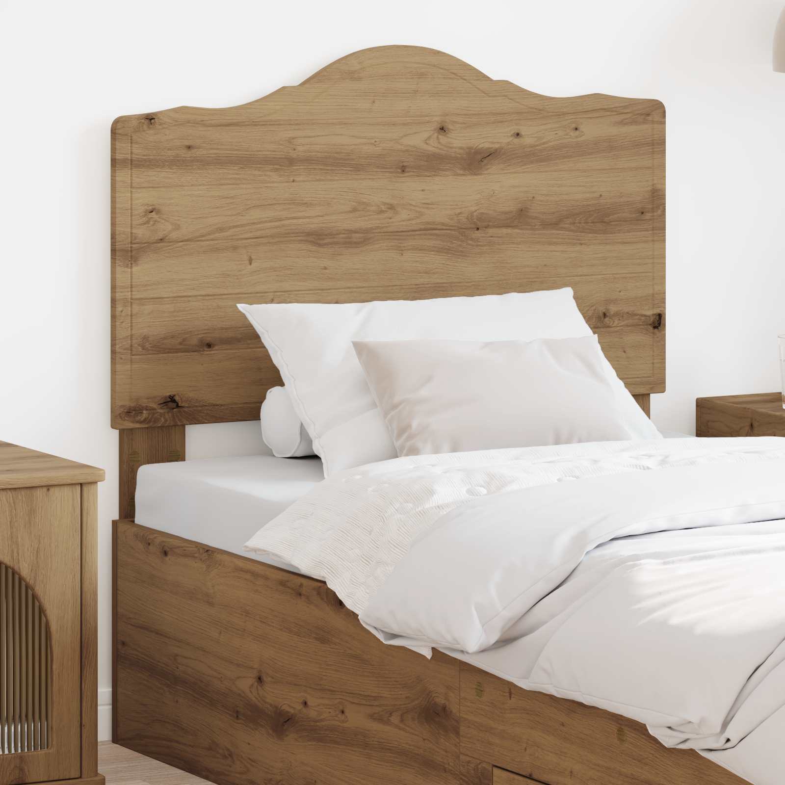 Čelo Postele Artisanový Dub Kompozitní Dřevo
