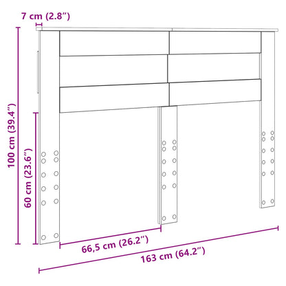 Čelo Postele Betonově Šedá Kompozitní Dřevo