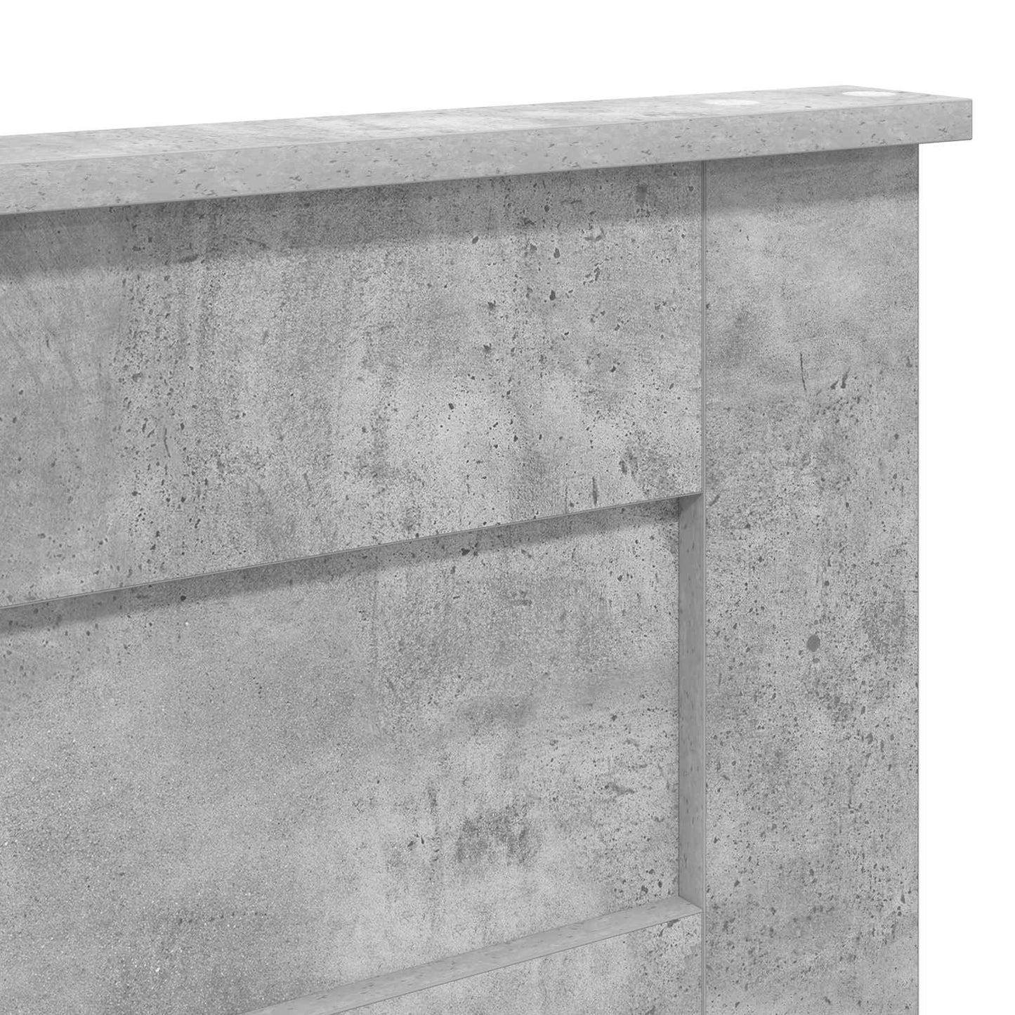 Čelo Postele Betonově Šedá Kompozitní Dřevo